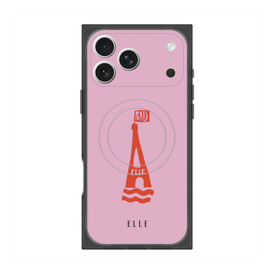 プレミアムスクエアケース with MagSafe［ ELLE - PARIS ］