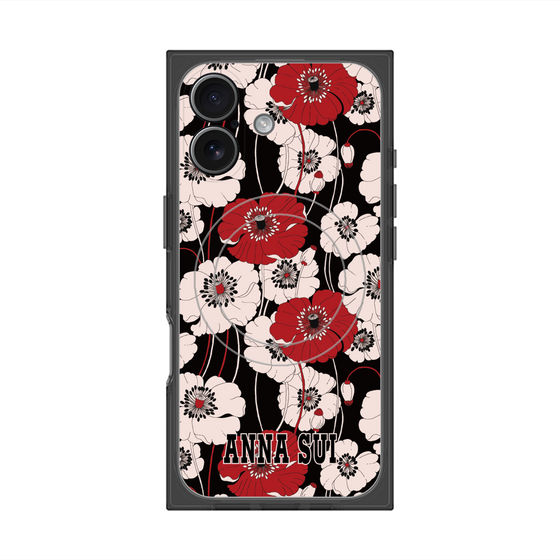 プレミアムスクエアケース with MagSafe［ ANNA SUI - ポピー ］