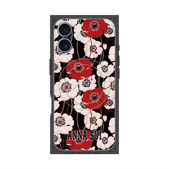 プレミアムスクエアケース with MagSafe［ ANNA SUI - ポピー ］