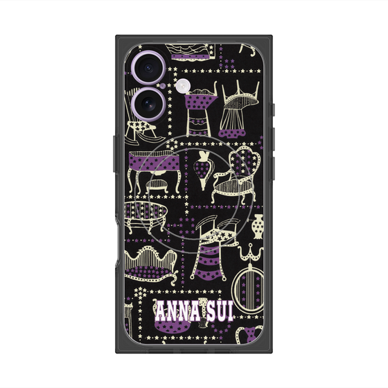 プレミアムスクエアケース with MagSafe［ ANNA SUI - チェア ］