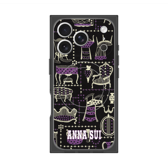 プレミアムスクエアケース with MagSafe［ ANNA SUI - チェア ］