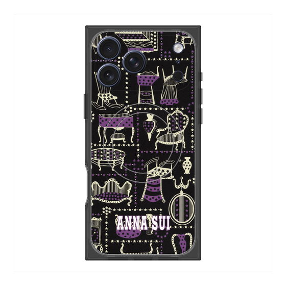 プレミアムスクエアケース with MagSafe［ ANNA SUI - チェア ］