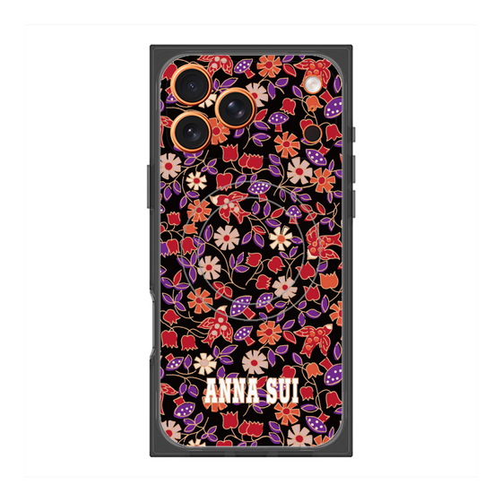プレミアムスクエアケース with MagSafe［ ANNA SUI - ワイルドフラワー ］