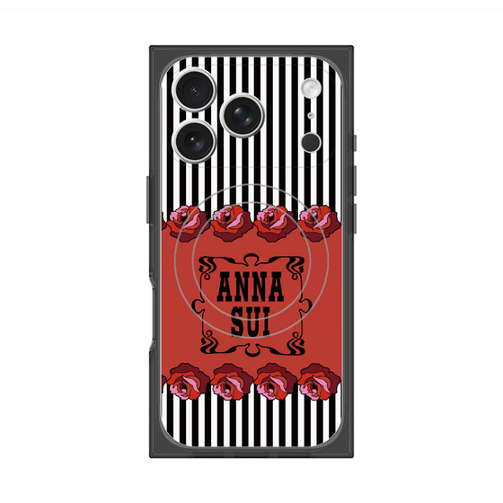 プレミアムスクエアケース with MagSafe［ ANNA SUI - ローズ ］