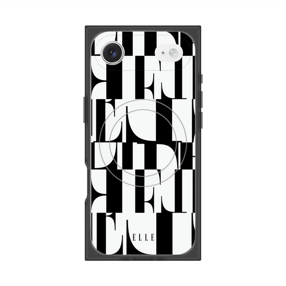 プレミアムスクエアケース with MagSafe［ ELLE - カットロゴ ］