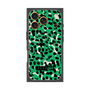プレミアムスクエアケース with MagSafe［ ELLEgirl - レオパード - Green ］