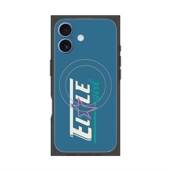 プレミアムスクエアケース with MagSafe［ ELLEgirl - レトロロゴ ］