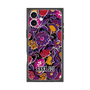プレミアムスクエアケース with MagSafe［ ANNA SUI - ガーデンフワラー - マゼンタ ］