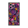 プレミアムスクエアケース with MagSafe［ ANNA SUI - ガーデンフワラー - マゼンタ ］