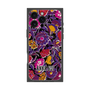 プレミアムスクエアケース with MagSafe［ ANNA SUI - ガーデンフワラー - マゼンタ ］
