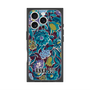 プレミアムスクエアケース with MagSafe［ ANNA SUI - ガーデンフワラー - シアン ］