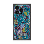 プレミアムスクエアケース with MagSafe［ ANNA SUI - ガーデンフワラー - シアン ］