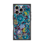 プレミアムスクエアケース with MagSafe［ ANNA SUI - ガーデンフワラー - シアン ］