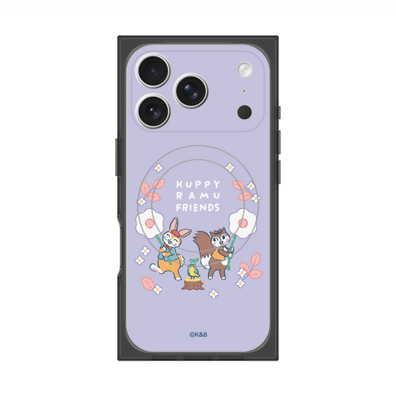 プレミアムスクエアケース with MagSafe［ クピラムフレンズ - フラワー ］