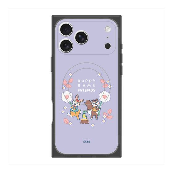 プレミアムスクエアケース with MagSafe［ クピラムフレンズ - フラワー ］