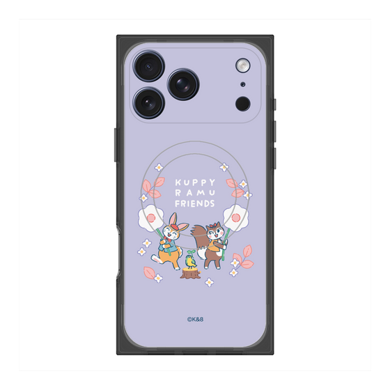 プレミアムスクエアケース with MagSafe［ クピラムフレンズ - フラワー ］