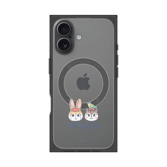 プレミアムスクエアケース with MagSafe［ クピラムフレンズ - ロゴ - 仲良し ］