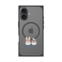 プレミアムスクエアケース with MagSafe［ クピラムフレンズ - ロゴ - 仲良し ］