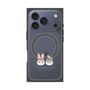 プレミアムスクエアケース with MagSafe［ クピラムフレンズ - ロゴ - 仲良し ］
