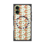 プレミアムスクエアケース with MagSafe［ オリジナル - CASEPLAYイニシャル総柄 - オレンジ ］