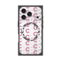 プレミアムスクエアケース with MagSafe［ オリジナル - CASEPLAYイニシャル総柄 - ピンク ］