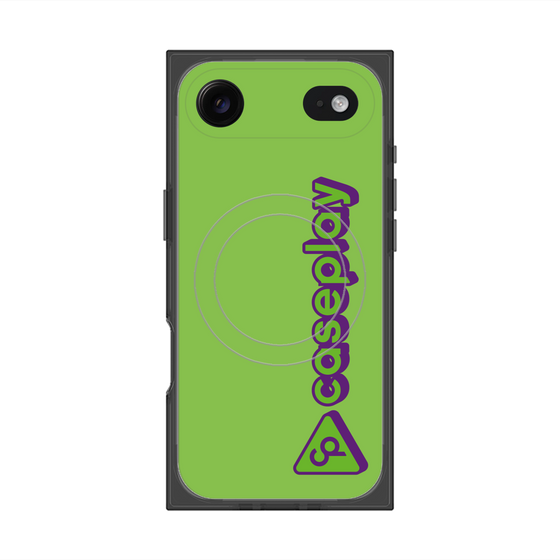 プレミアムスクエアケース with MagSafe［ オリジナル - CASEPLAYロゴタイプ - グリーン ］