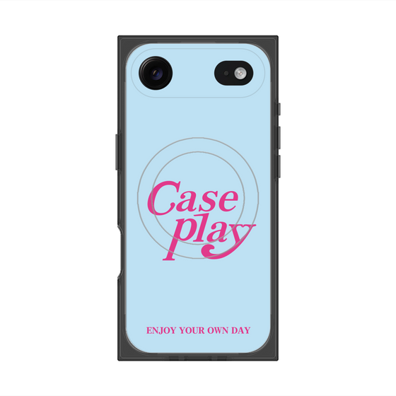 プレミアムスクエアケース with MagSafe［ オリジナル - ENJOY YOUR OWN DAY - ライトブルー ］