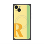 プレミアムスクエアケース with MagSafe［ オリジナル - initial color line - R yellow ］