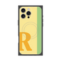プレミアムスクエアケース with MagSafe［ オリジナル - initial color line - R yellow ］