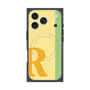 プレミアムスクエアケース with MagSafe［ オリジナル - initial color line - R yellow ］