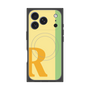 プレミアムスクエアケース with MagSafe［ オリジナル - initial color line - R yellow ］