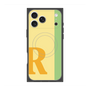 プレミアムスクエアケース with MagSafe［ オリジナル - initial color line - R yellow ］