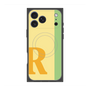 プレミアムスクエアケース with MagSafe［ オリジナル - initial color line - R yellow ］