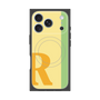 プレミアムスクエアケース with MagSafe［ オリジナル - initial color line - R yellow ］