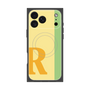 プレミアムスクエアケース with MagSafe［ オリジナル - initial color line - R yellow ］