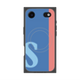 プレミアムスクエアケース with MagSafe［ オリジナル - initial color line - S blue ］