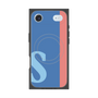 プレミアムスクエアケース with MagSafe［ オリジナル - initial color line - S blue ］