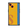 プレミアムスクエアケース with MagSafe［ オリジナル - initial color line - S orange ］