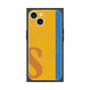 プレミアムスクエアケース with MagSafe［ オリジナル - initial color line - S orange ］