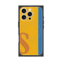 プレミアムスクエアケース with MagSafe［ オリジナル - initial color line - S orange ］