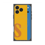 プレミアムスクエアケース with MagSafe［ オリジナル - initial color line - S orange ］