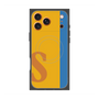 プレミアムスクエアケース with MagSafe［ オリジナル - initial color line - S orange ］