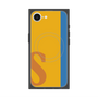 プレミアムスクエアケース with MagSafe［ オリジナル - initial color line - S orange ］