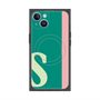 プレミアムスクエアケース with MagSafe［ オリジナル - initial color line - S green ］