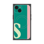 プレミアムスクエアケース with MagSafe［ オリジナル - initial color line - S green ］