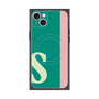 プレミアムスクエアケース with MagSafe［ オリジナル - initial color line - S green ］
