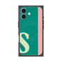 プレミアムスクエアケース with MagSafe［ オリジナル - initial color line - S green ］