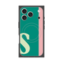 プレミアムスクエアケース with MagSafe［ オリジナル - initial color line - S green ］