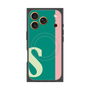 プレミアムスクエアケース with MagSafe［ オリジナル - initial color line - S green ］