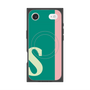 プレミアムスクエアケース with MagSafe［ オリジナル - initial color line - S green ］